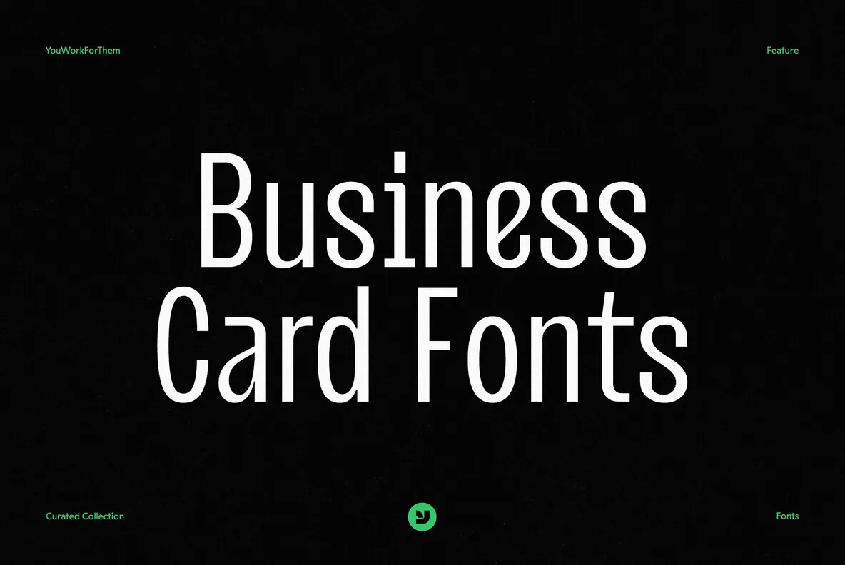Best Font For Business Cards Collection