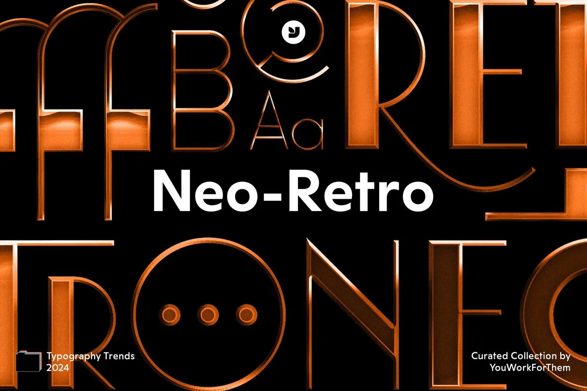 Neo Retro Fonts  Bridging Time Through Typography Collection