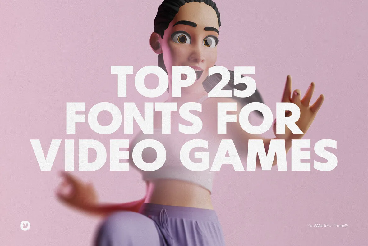 Top 25 Fonts For Video Games Collection