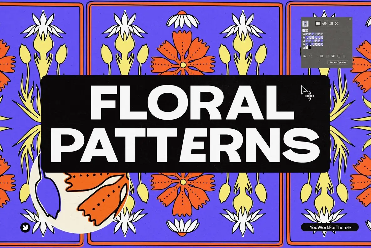 Floral Patterns Graphics Collection