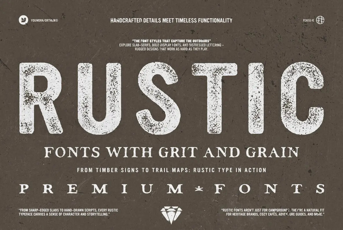 Rustic Fonts Collection