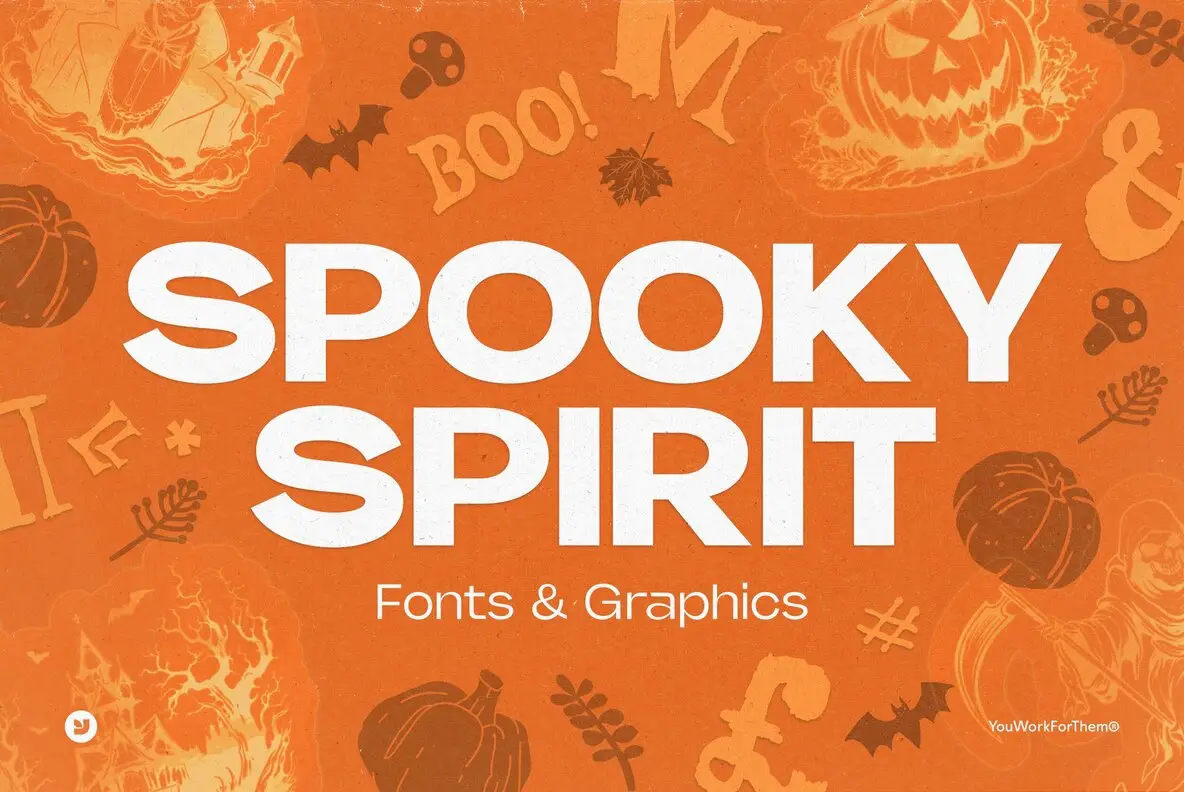 Halloween Fonts   Graphics Collection