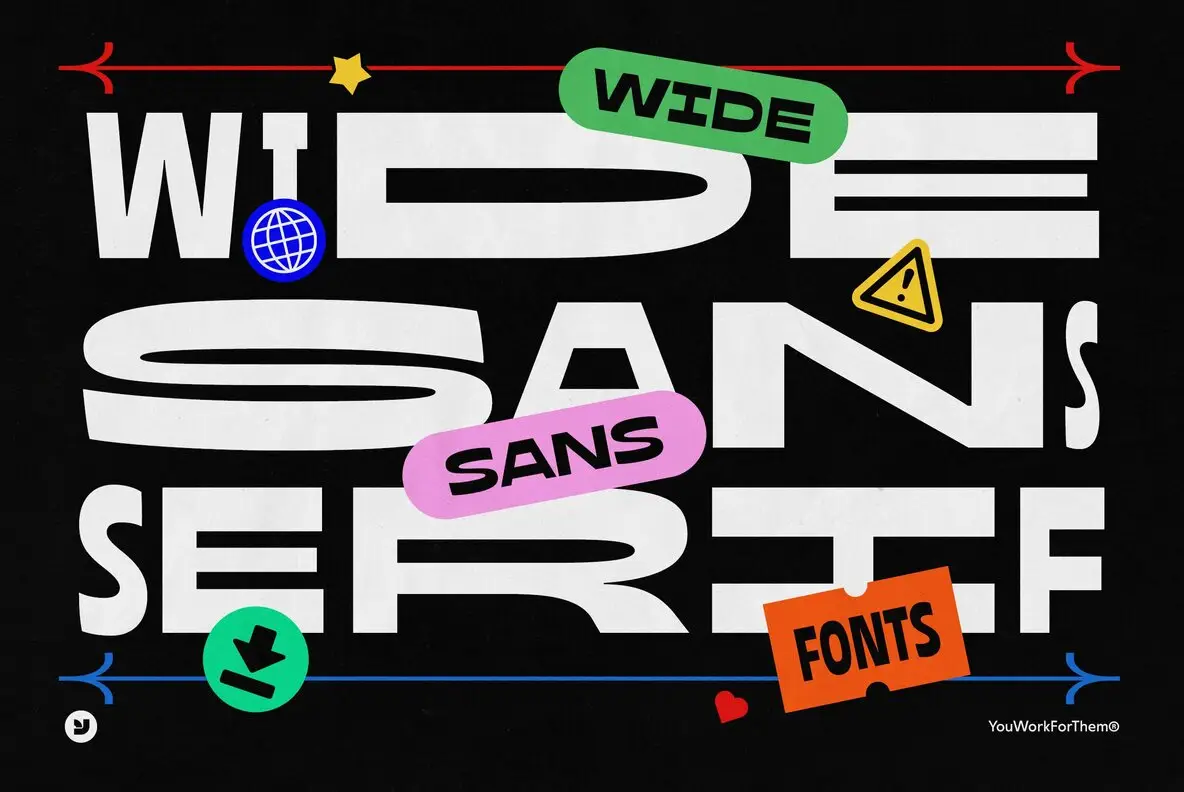 Wide Sans Serif Fonts Collection