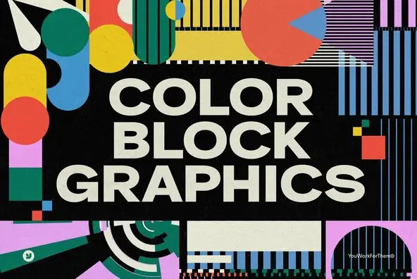 Color Block Graphics - YouWorkForThem