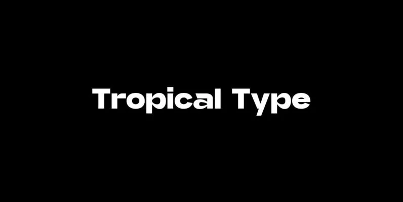 Tangerine Font from New Tropical Design