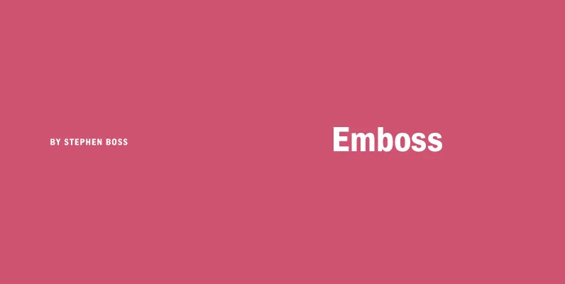 Emboss Fonts