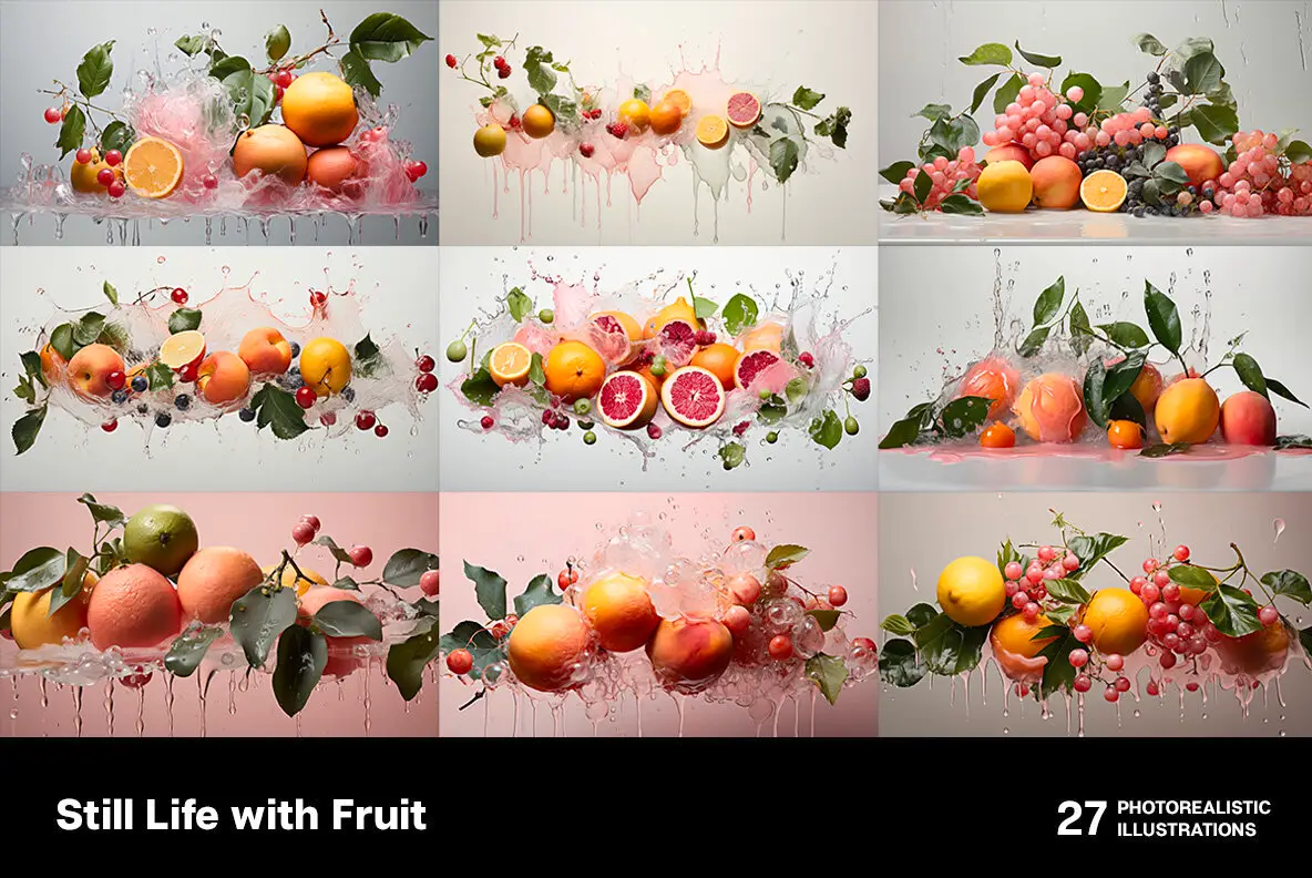Still Life with Fruit Illustrations - YouWorkForThem