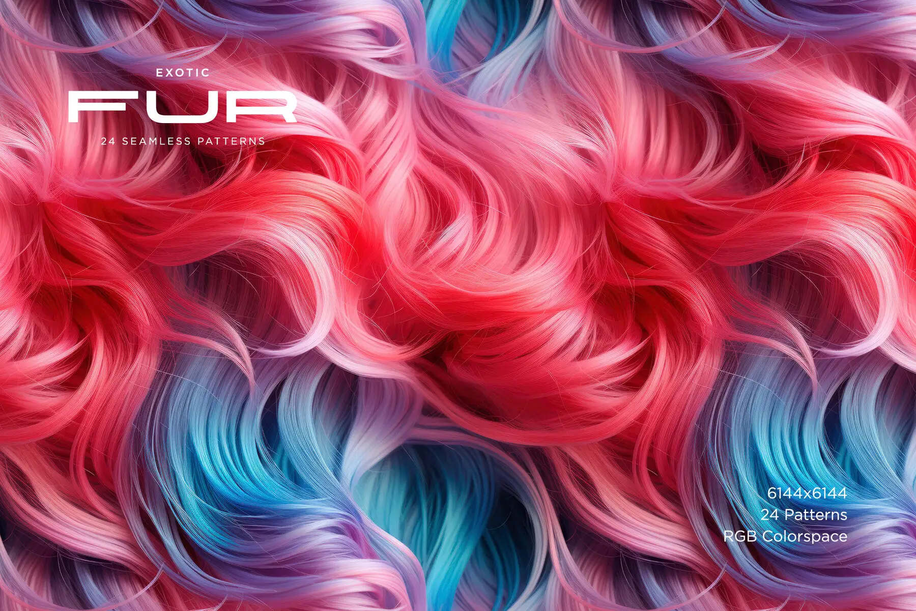 Exotic Fur - 24 Seamless Patterns Patterns - YouWorkForThem