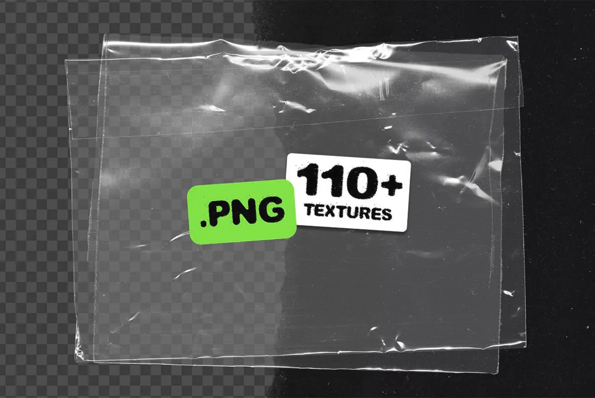 Plastic Bag Wrap PNG Texture Pack