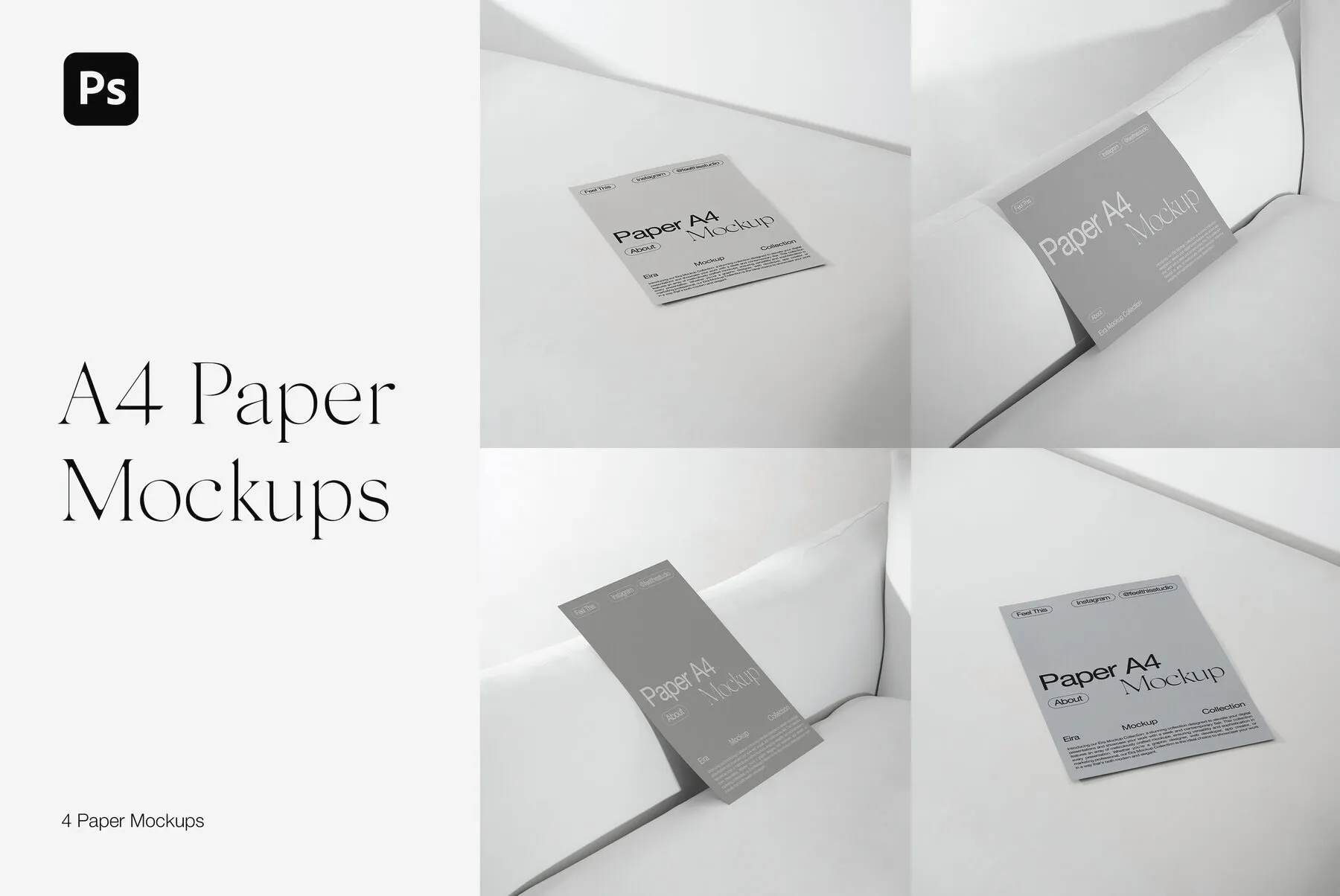 A4 Paper Mockups