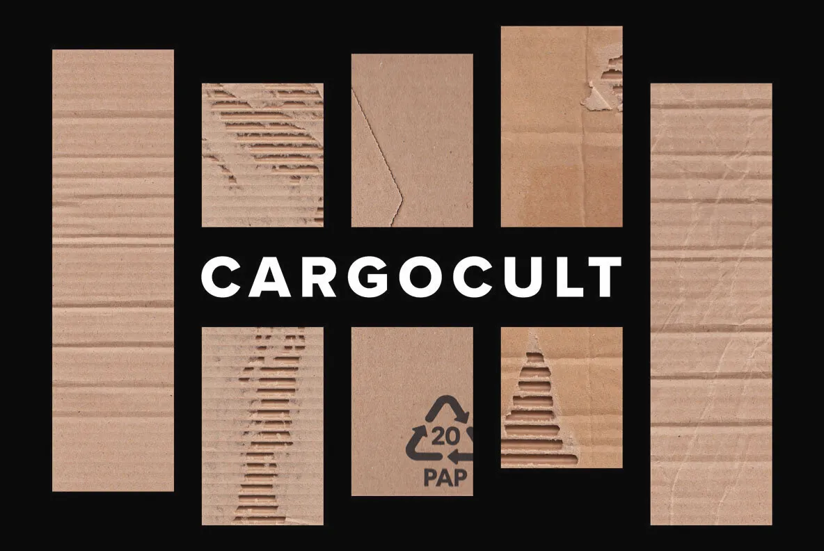 Cargocult - Detailed Cardboard Background Textures