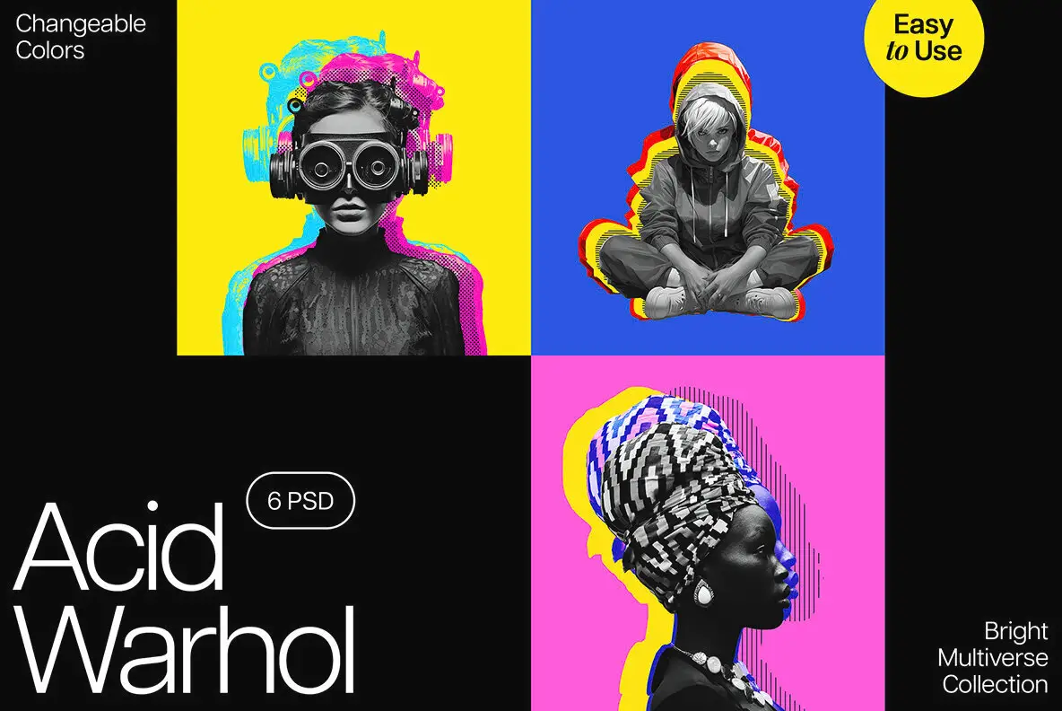 Acid Warhol Pop-Art Photo Effects