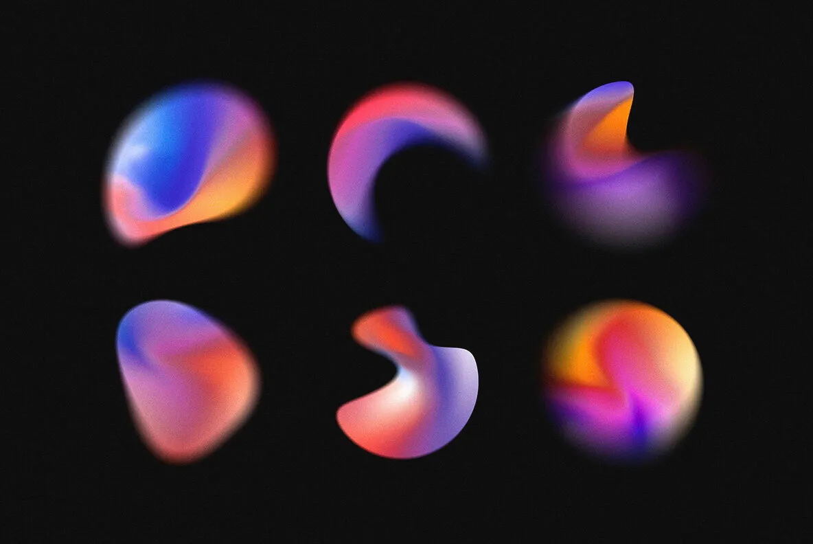 Chroma Gradient Shapes Collection Graphics - YouWorkForThem