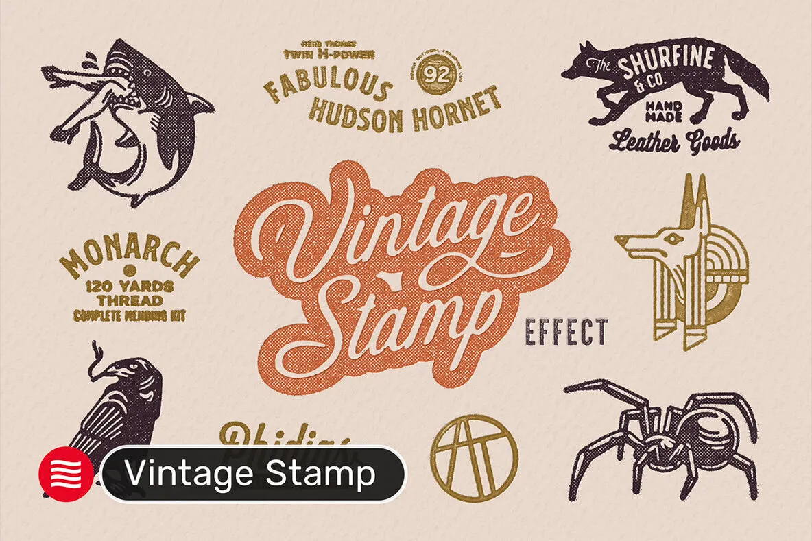 Vintage Stamp Effect