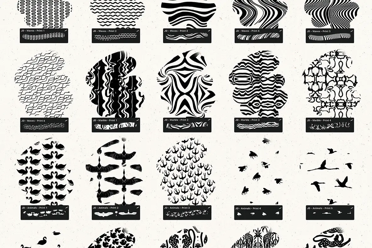 Pattern Brushes For Procreate Vol 3 - YouWorkForThem