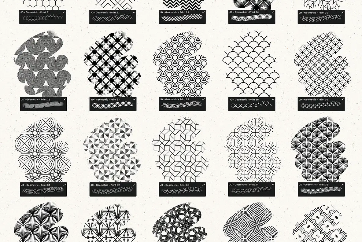 Pattern Brushes For Procreate Vol 3 - YouWorkForThem