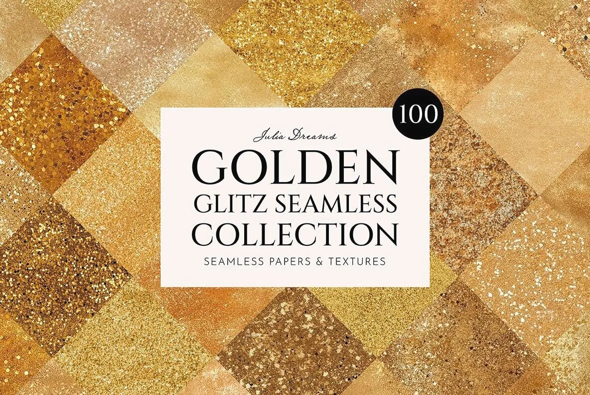 Golden Glitz Textures Gold Foil