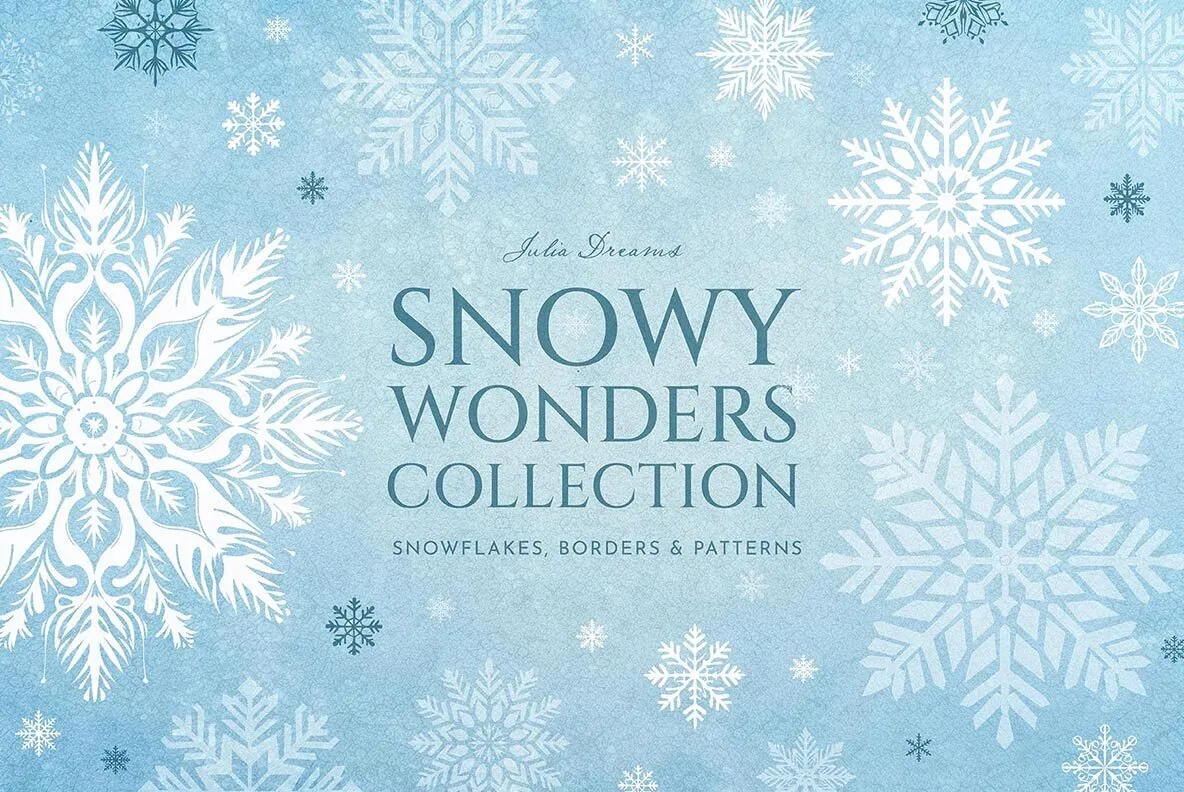 Snowy Wonders SVG Snowflakes Collection
