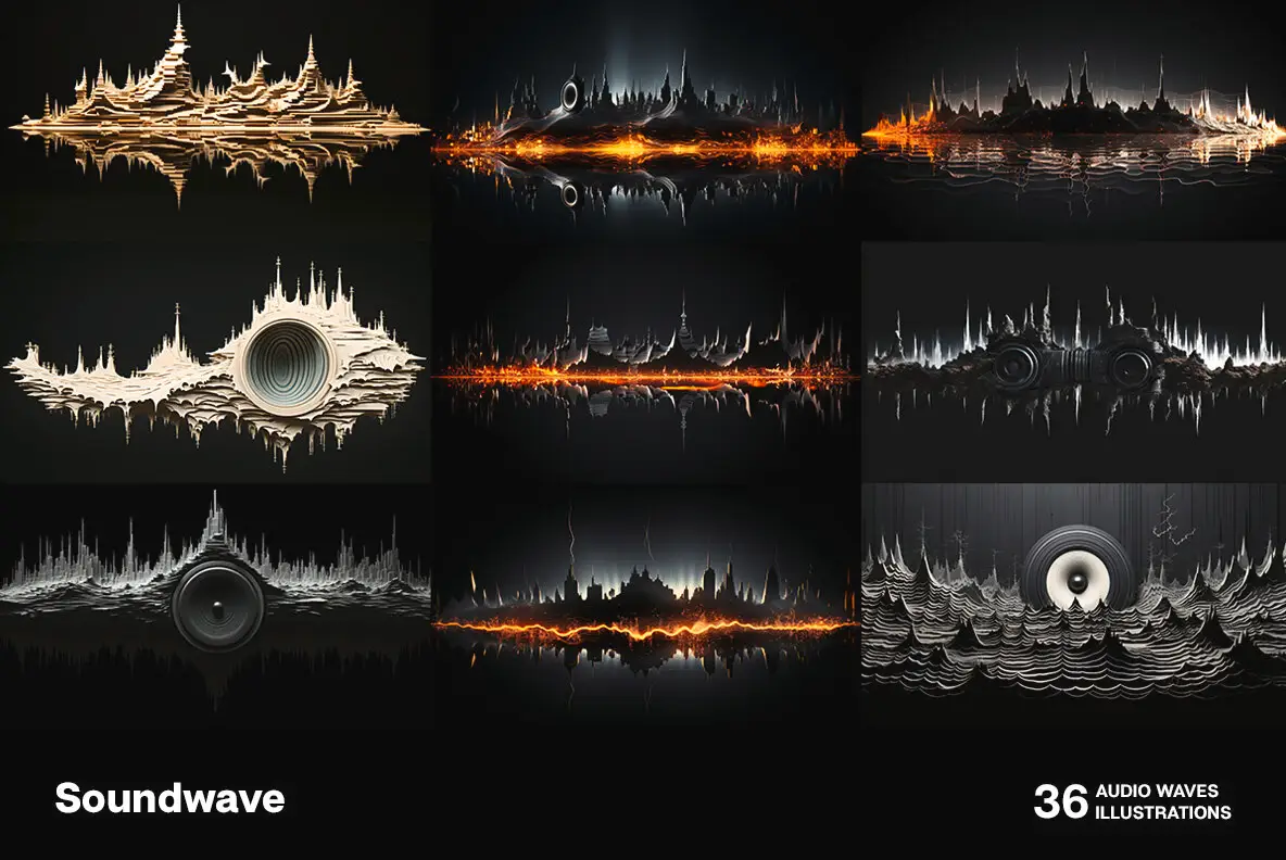 Sound waves Graphics - YouWorkForThem