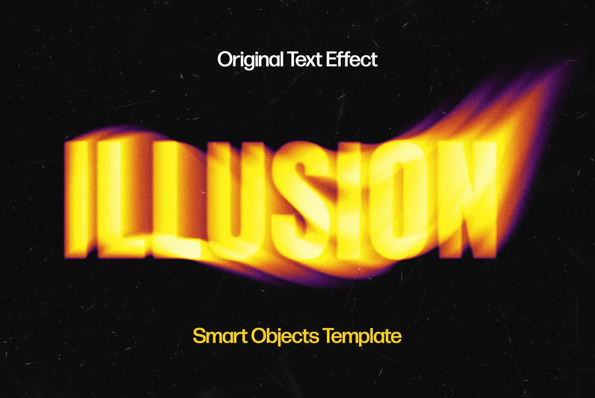 Melting Illusion Text Effect