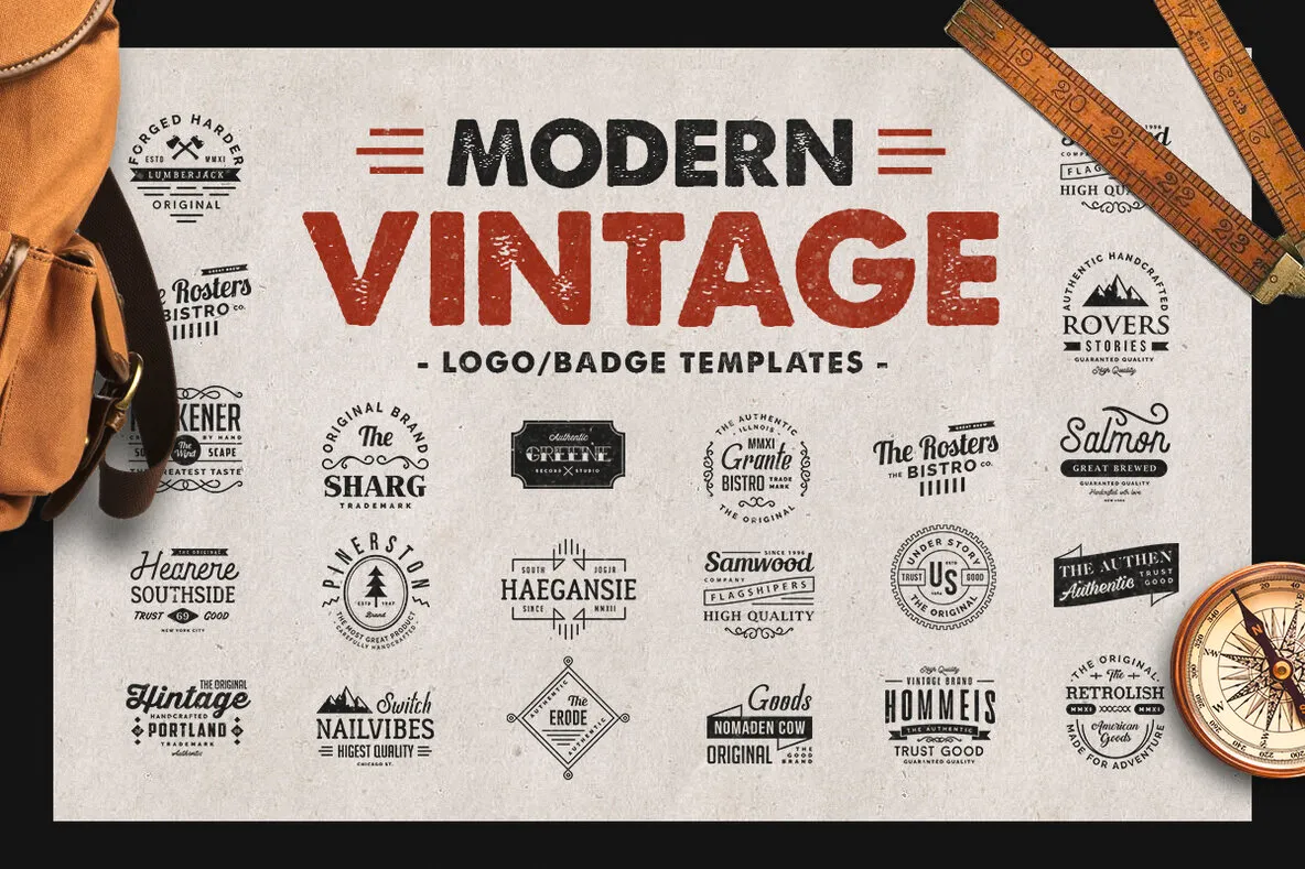 Modern Vintage Logo & Badge Templates