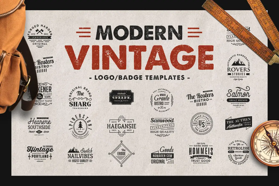 Modern Vintage Logo & Badge Templates