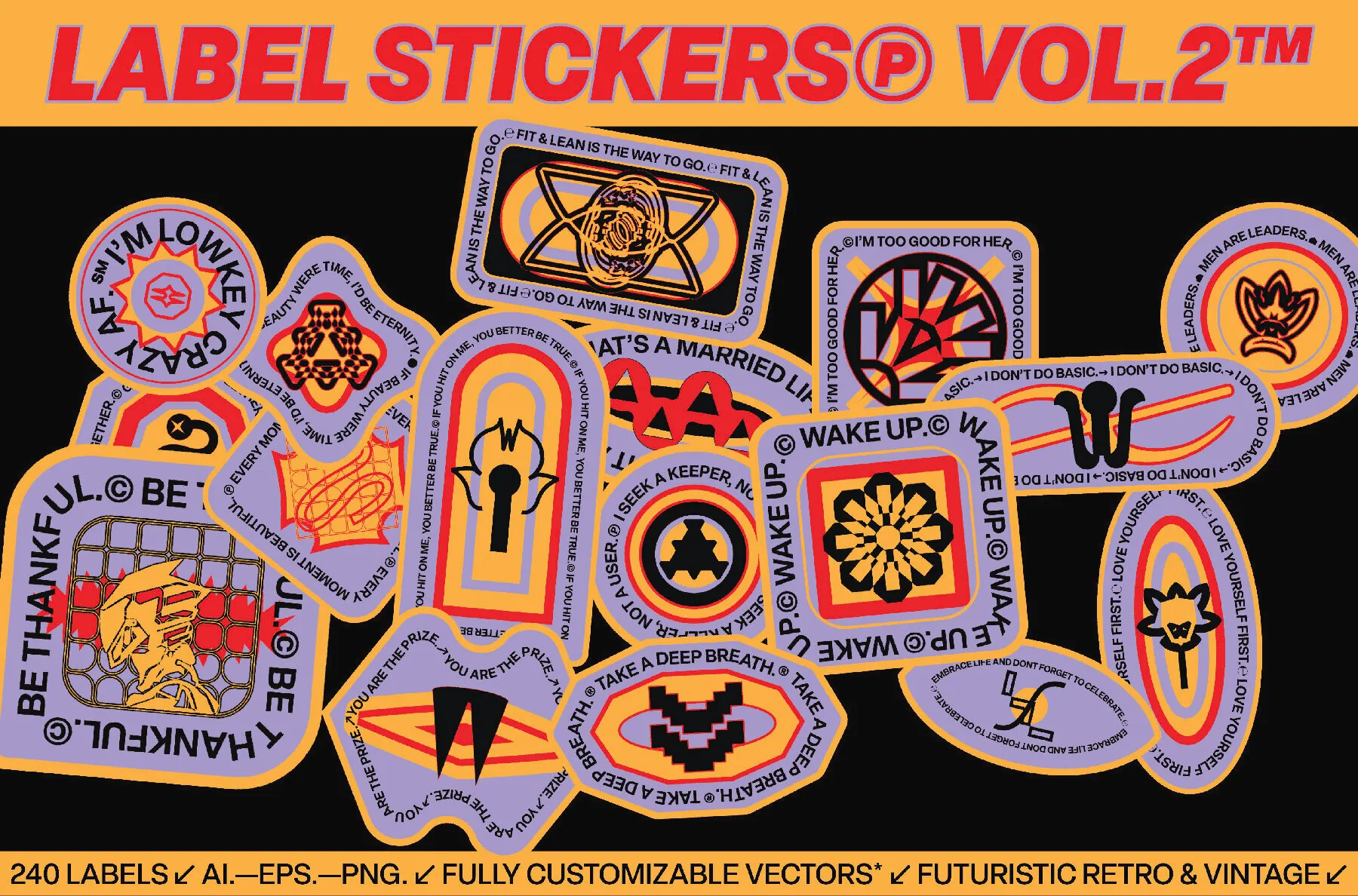 Number and Month Stickers vol 2
