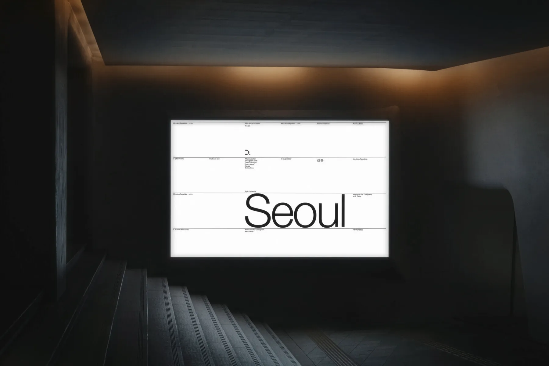 Billboard Mockup Seoul Korea 004
