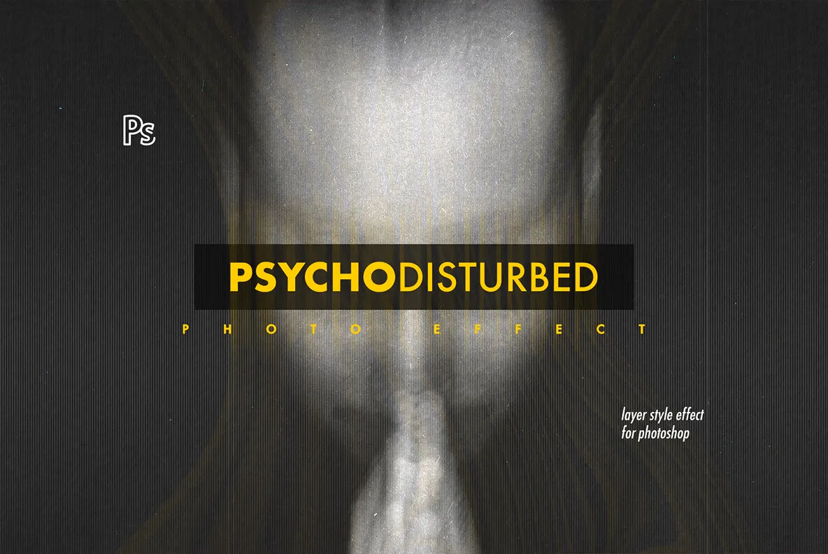 Psycho Disturbed Portrait Photo Effect