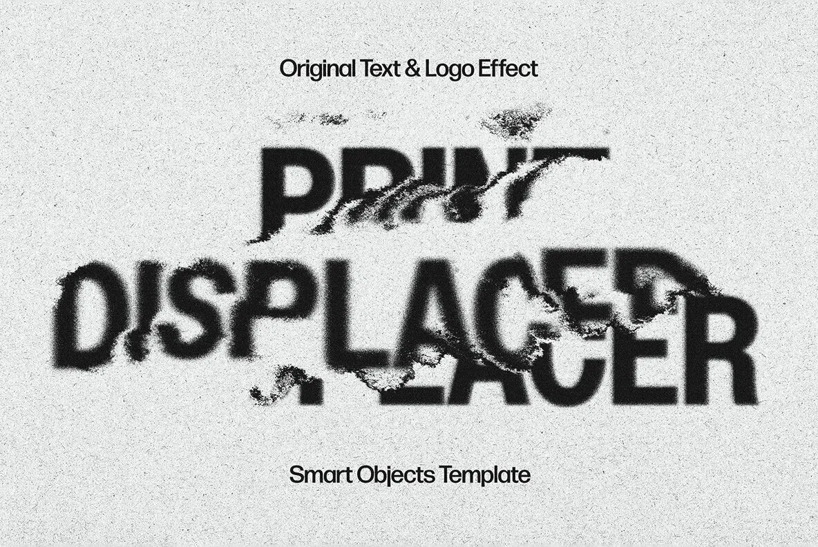 Textured Displace Text Effect