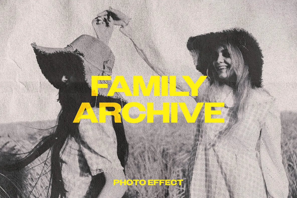 Family Archive Photo Effect