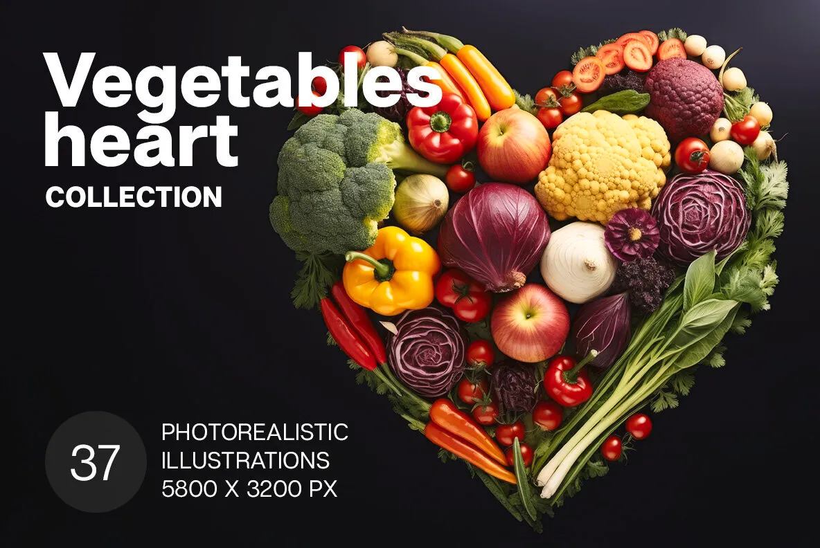 Vegetables Hearts