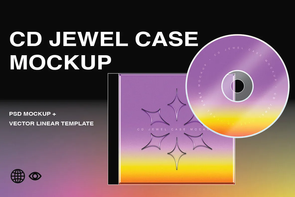 CD Jewel Case Mockup