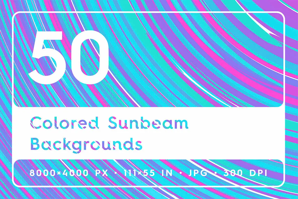 50 Colored Sunbeam Backgrounds