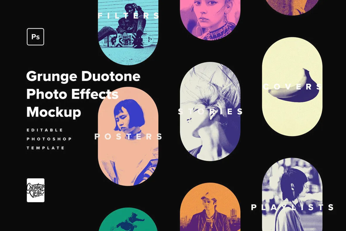 Grunge Duotone Photo Effects Pack