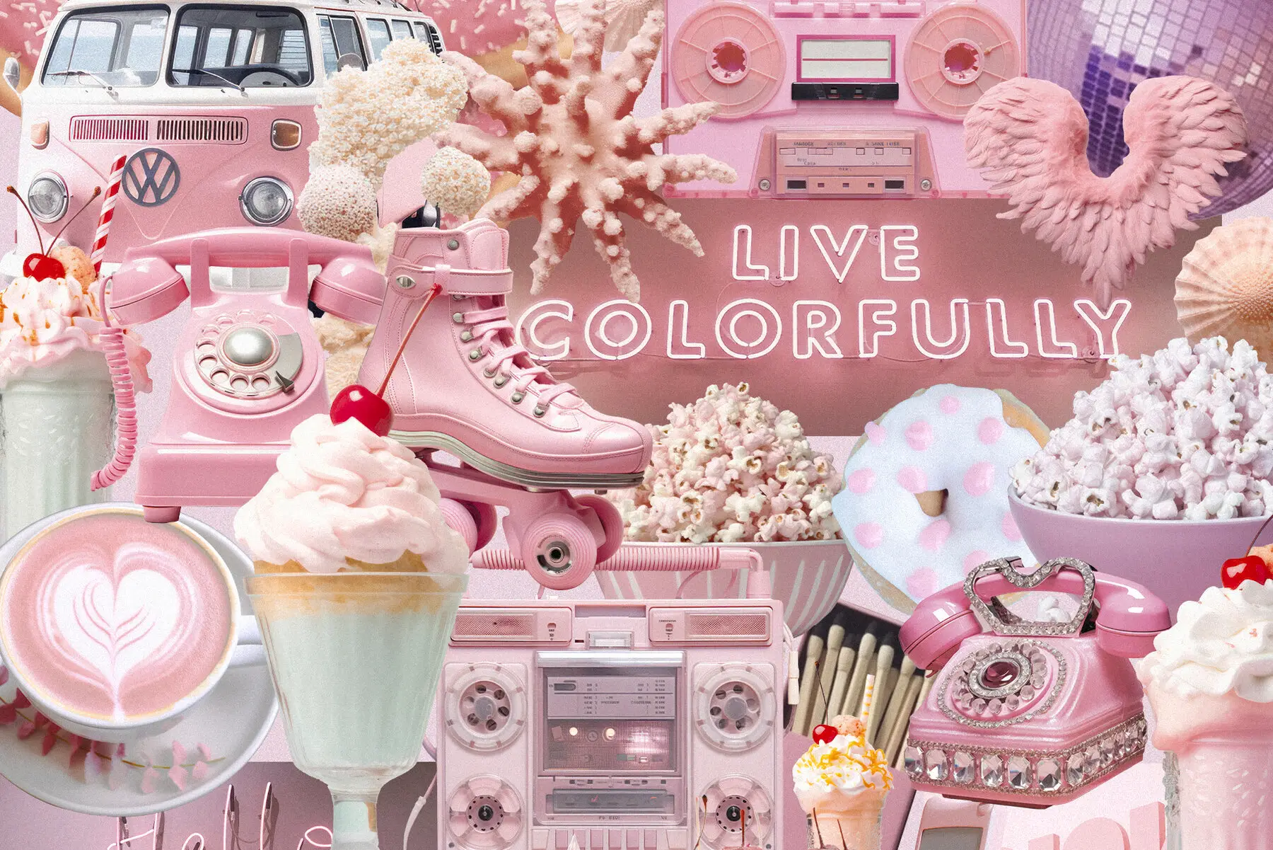 Barbiecore Graphic pack Objects - YouWorkForThem