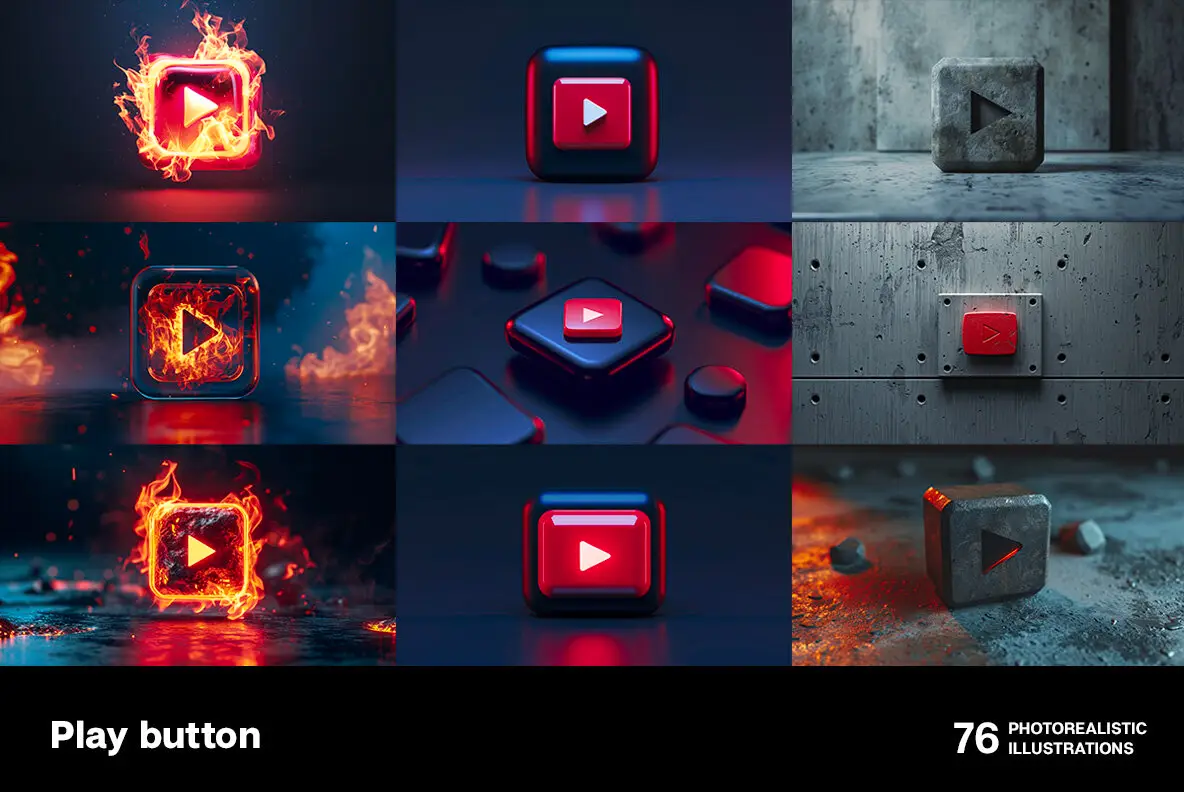 X Play Button Play buttons Graphics - YouWorkForThem
