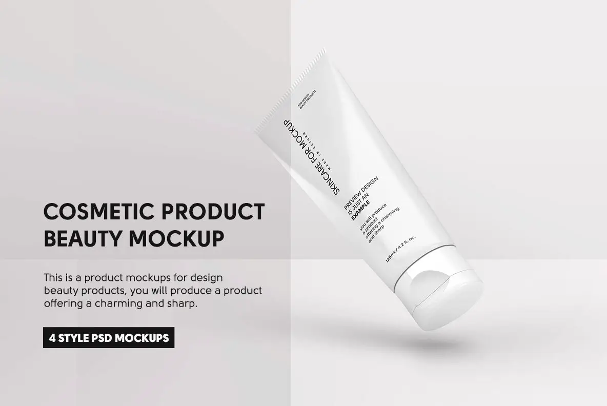 Cosmetic Tube Packaging Mockups