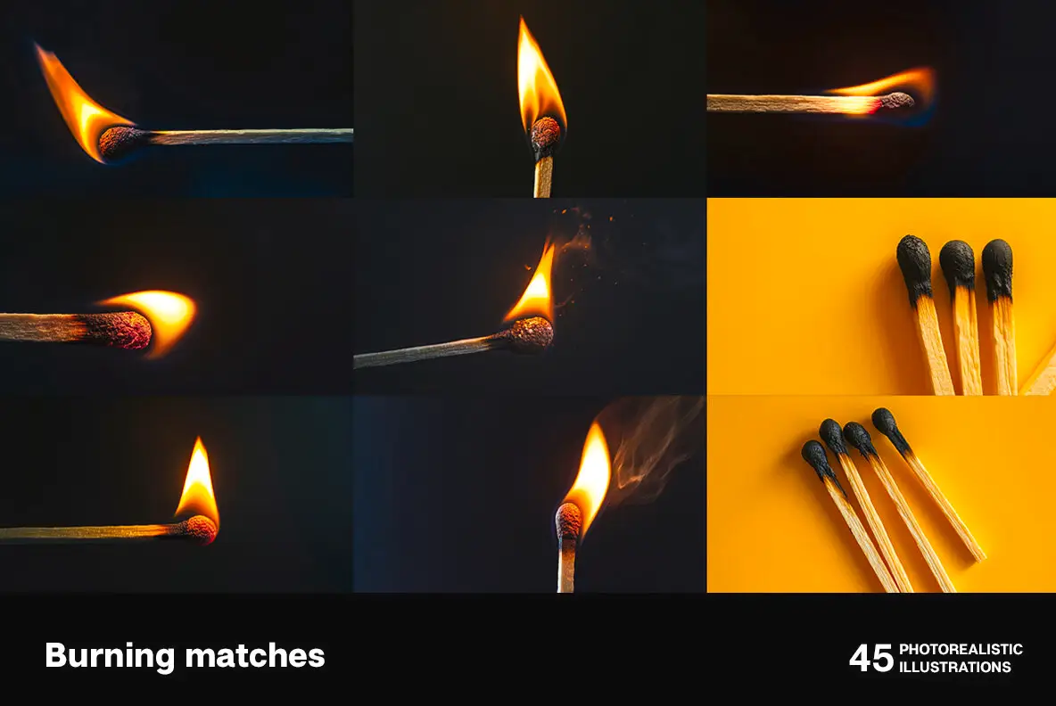 Burning Matches Graphics YouWorkForThem