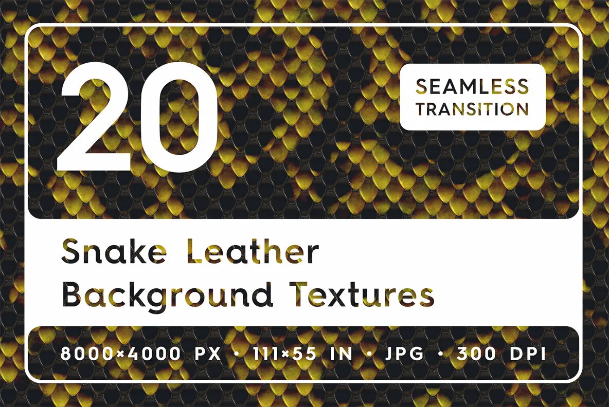 20 Snake Leather Background Textures