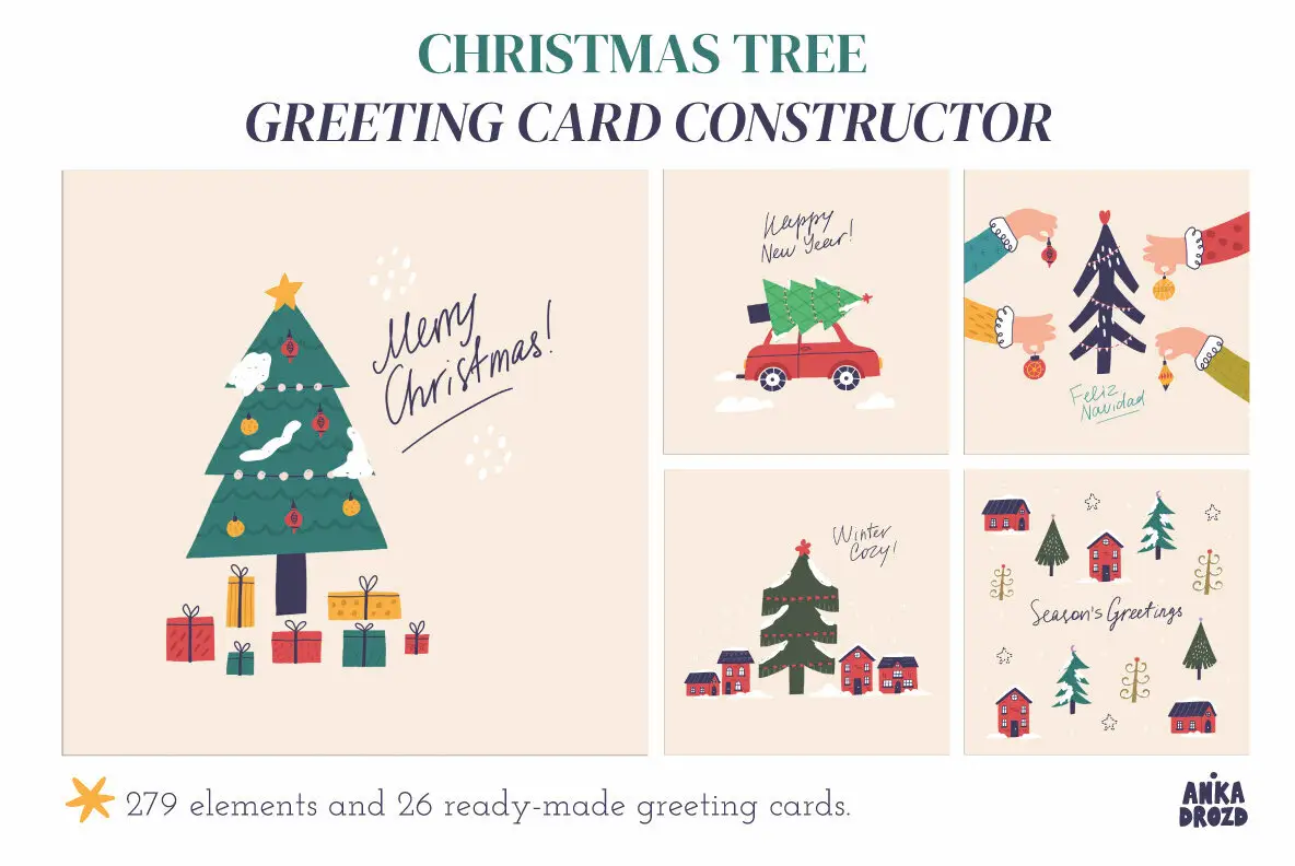 Christmas Tree Greeting Cards