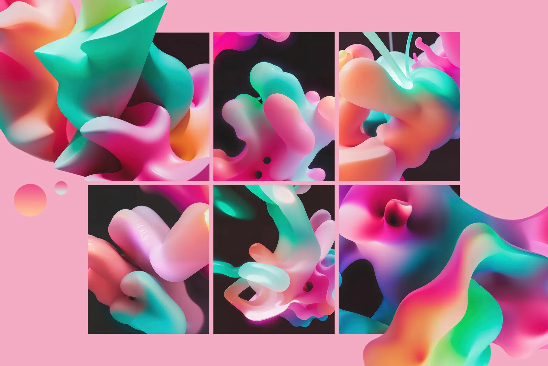 Pastel Forms: Serene and Mindful Design Image Collection - YouWorkForThem