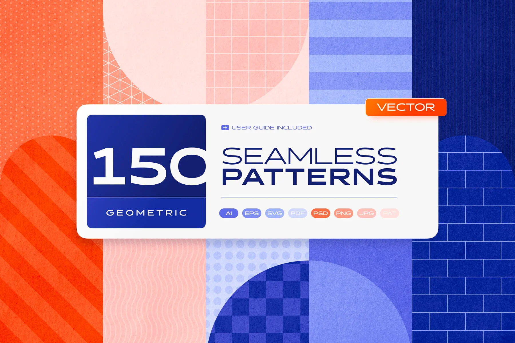 150 Geometric Seamless Patterns Collection