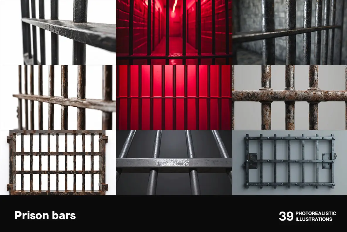 Prison bars Graphics - YouWorkForThem