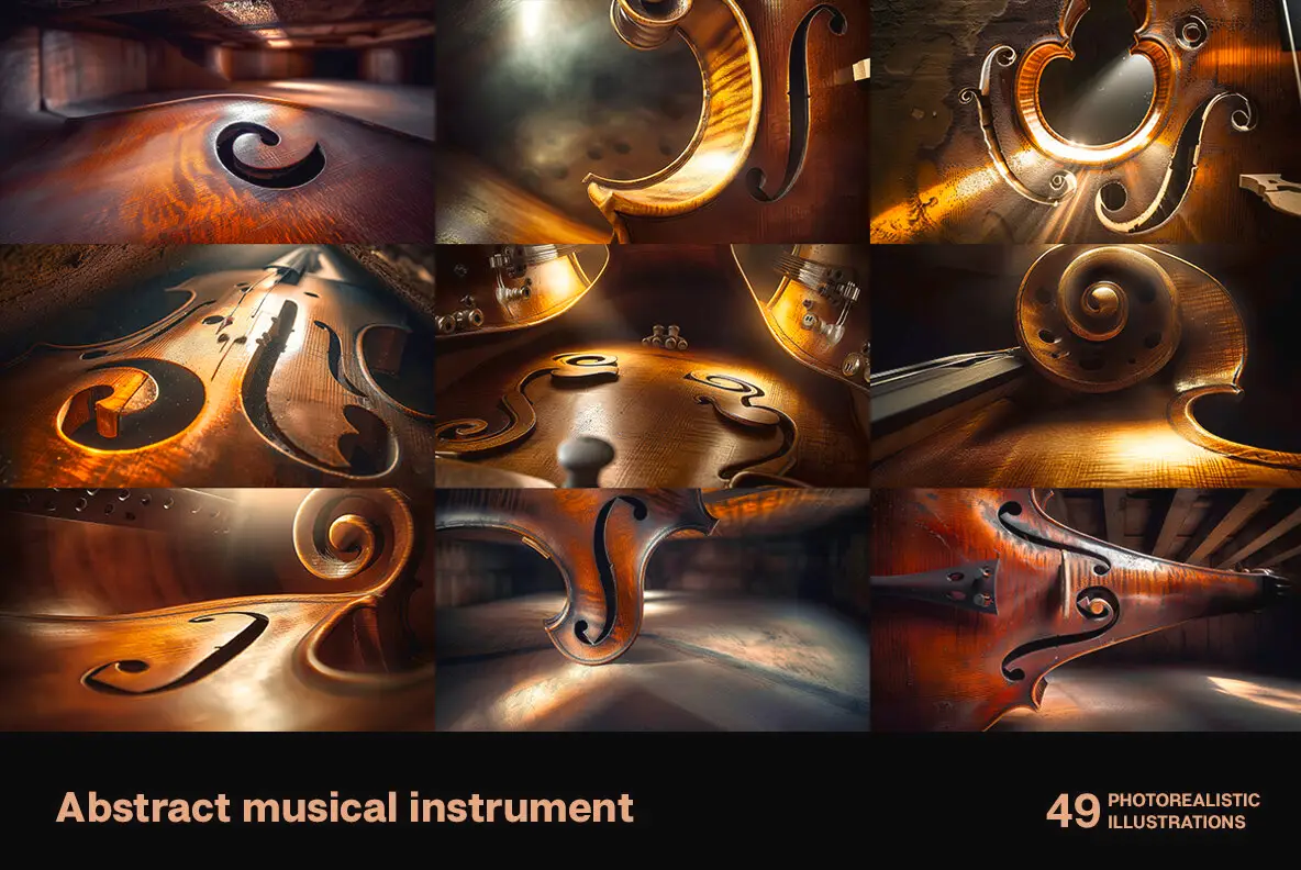 Abstract musical instruments Illustrations - YouWorkForThem