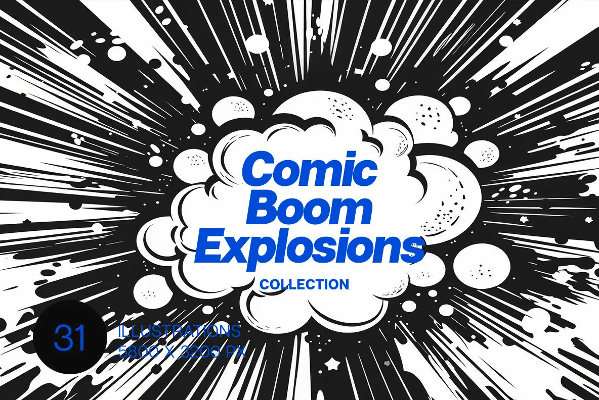 Comic boom explosions