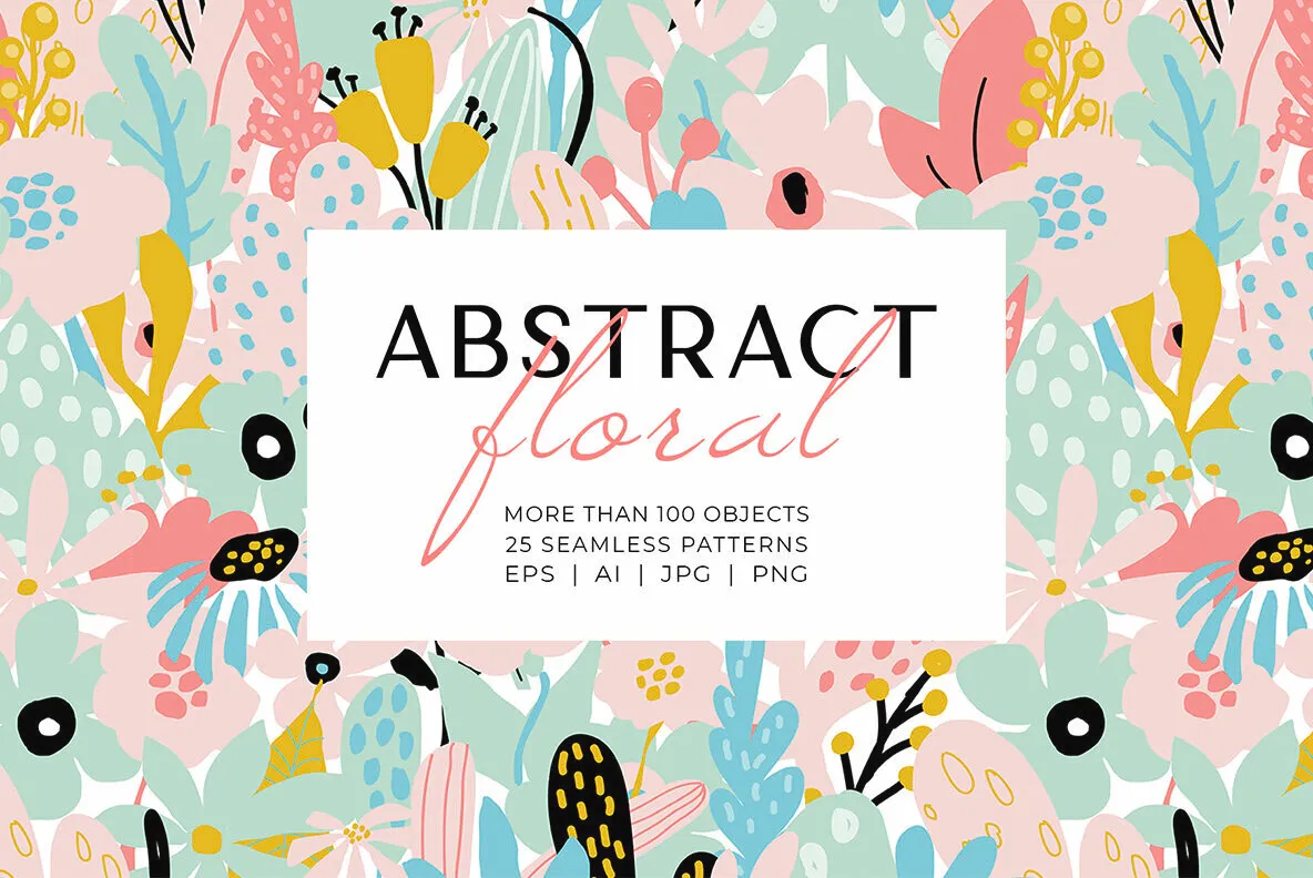 Abstract Floral Patterns Collection