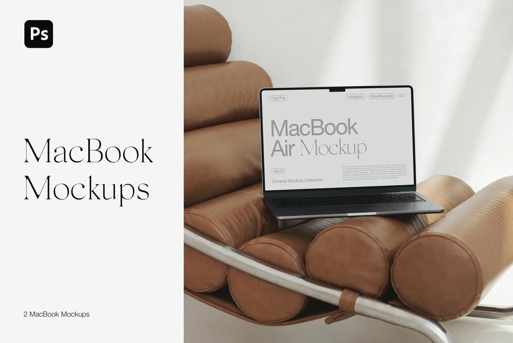 MacBook Air M2 Mockups