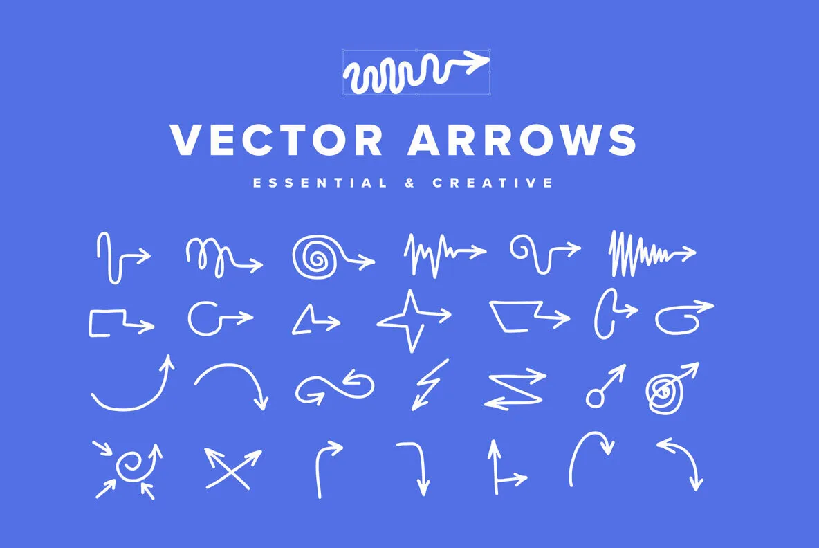 Hand Drawn Vector Arrows
