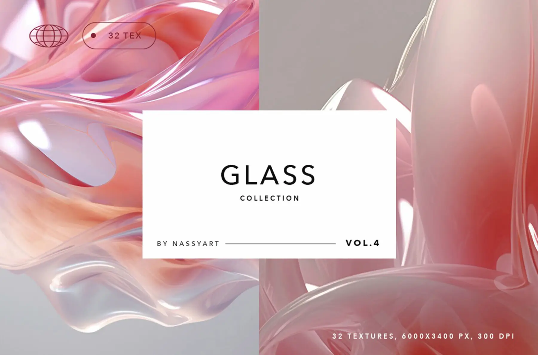 Liquid Glass 3D Backgrounds